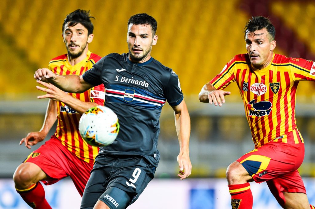 lecce sampdoria bonazzoli flop giocatori