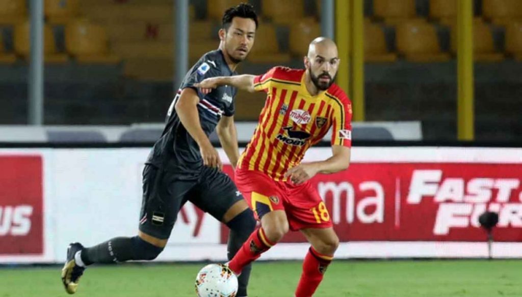 lecce sampdoria colley yoshida saponara