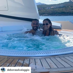 quagliarella debora salvalaggio sampdoria vacanze