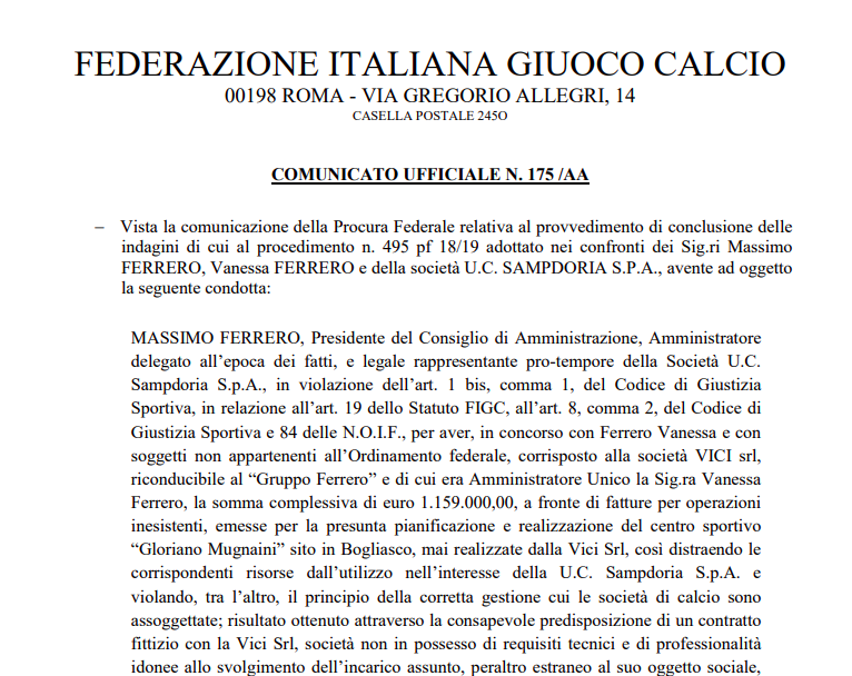 caso obiang ferrero revisione