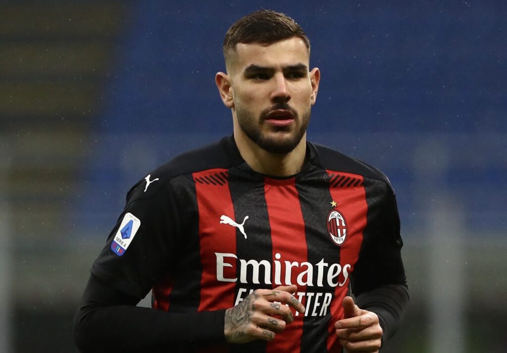 theo hernandez milan sampdoria ante rebic