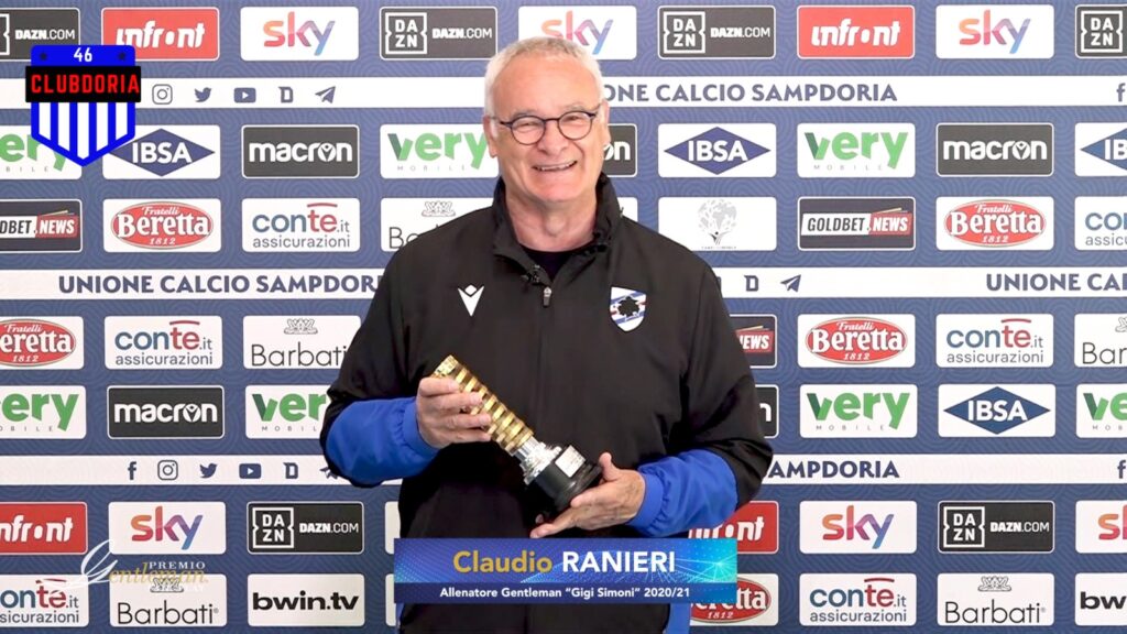 Ranieri vince il premio gentleman 2021