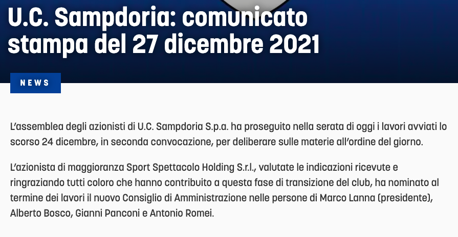 sampdoria cda romei