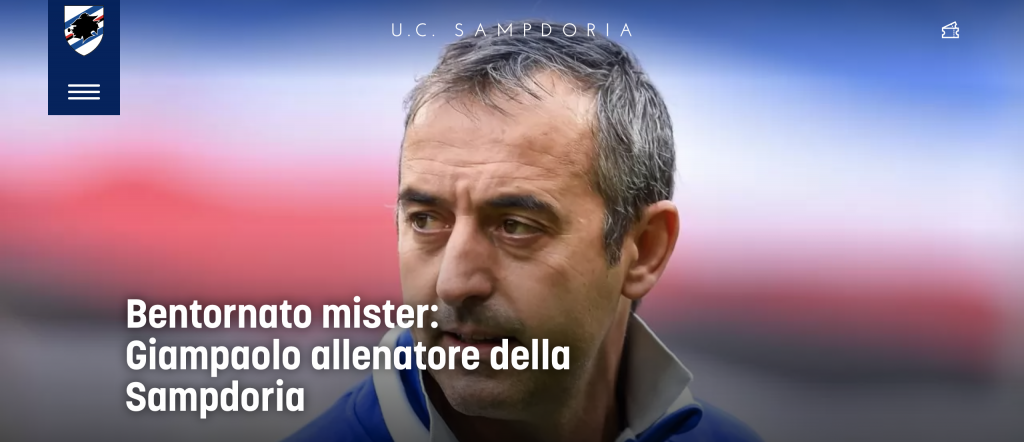 Sampdoria Giampaolo ufficiale