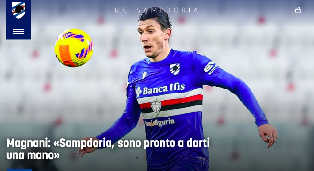 sampdoria magnani