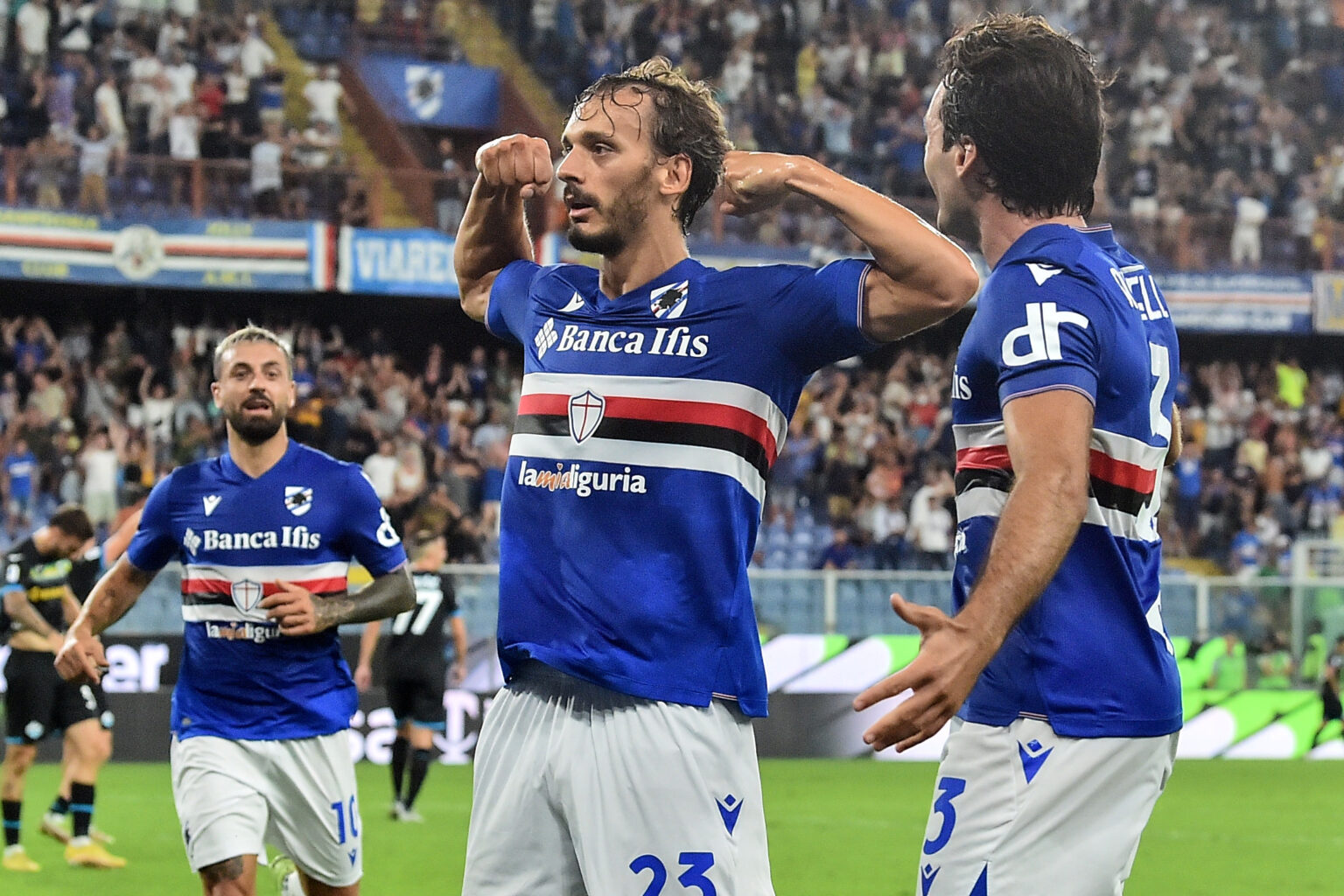 Sampdoria-Milan Gabbiadini panchina