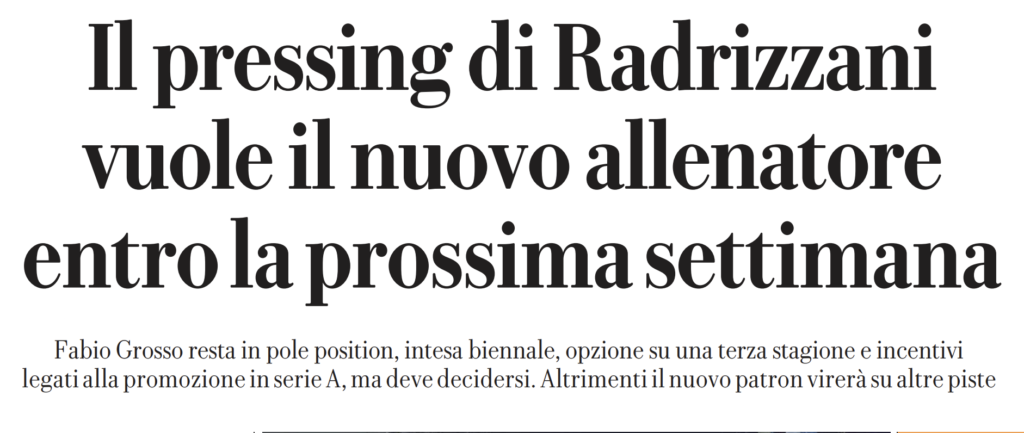 panchina sampdoria radrizzani