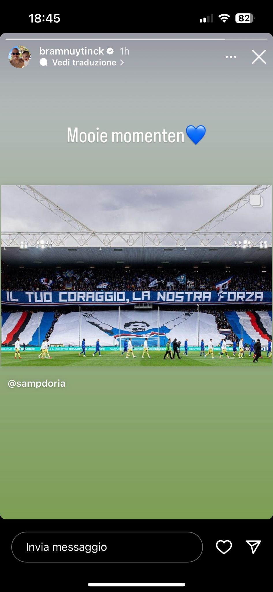 Social Sampdoria Bram Nuytinck Vialli