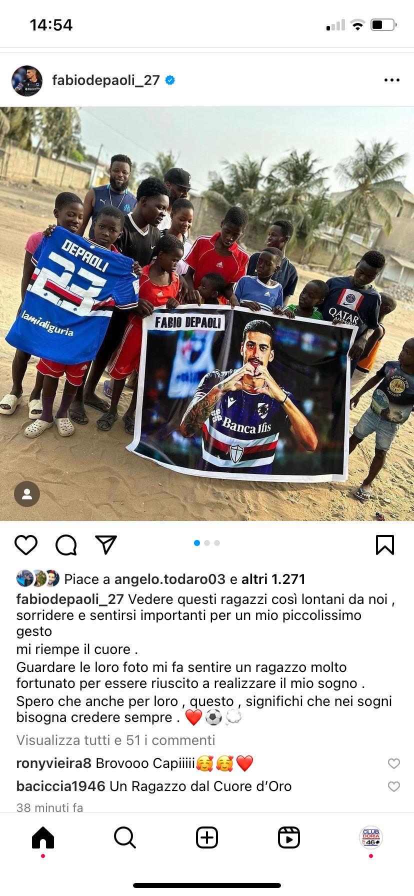 Social Sampdoria Fabio Depaoli