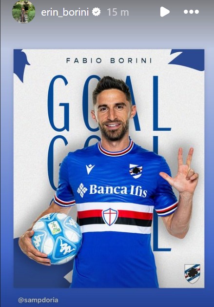 SOCIAL - Sampdoria, Lady Borini Felice Per La Tripletta Del Marito