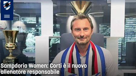 Davide Corti allenatore Sampdoria Women