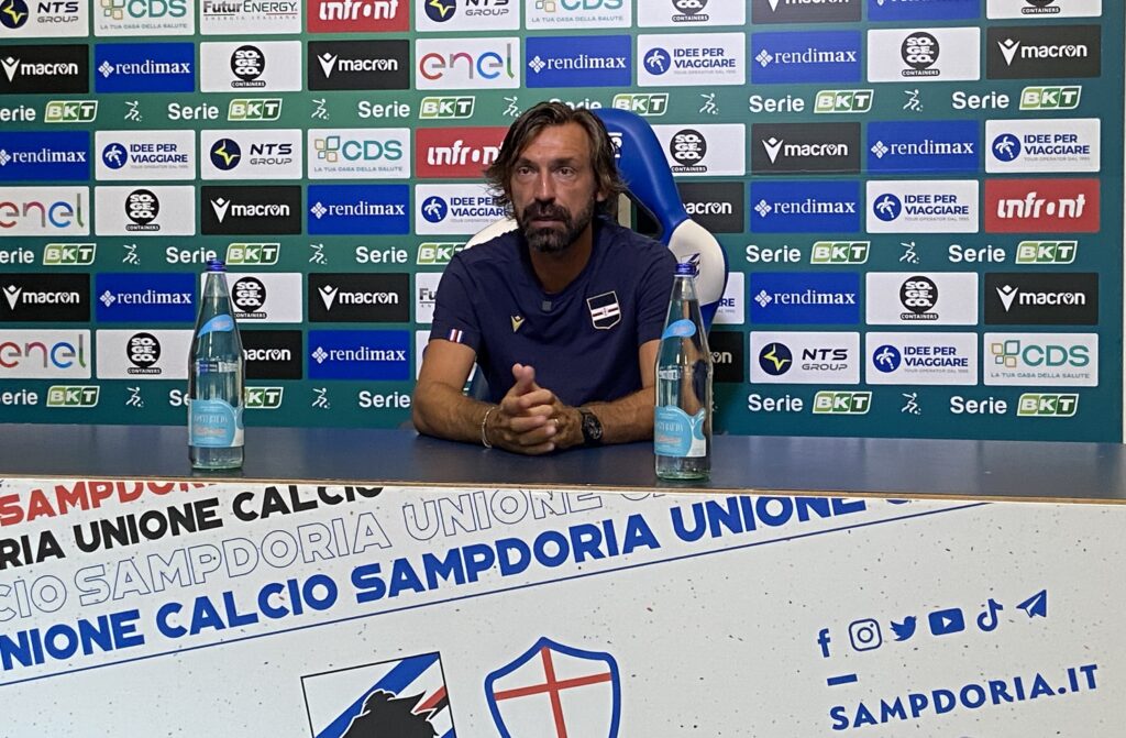 Andrea Pirlo conferenza stampa Sampdoria