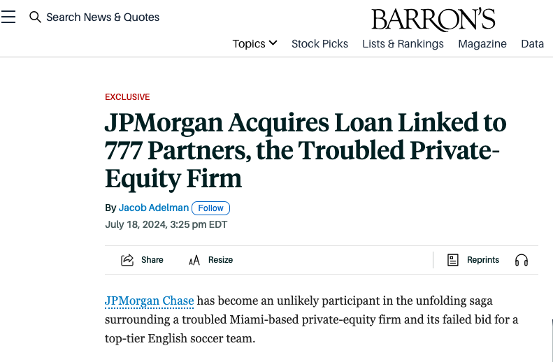 777 partners  jp morgan chase